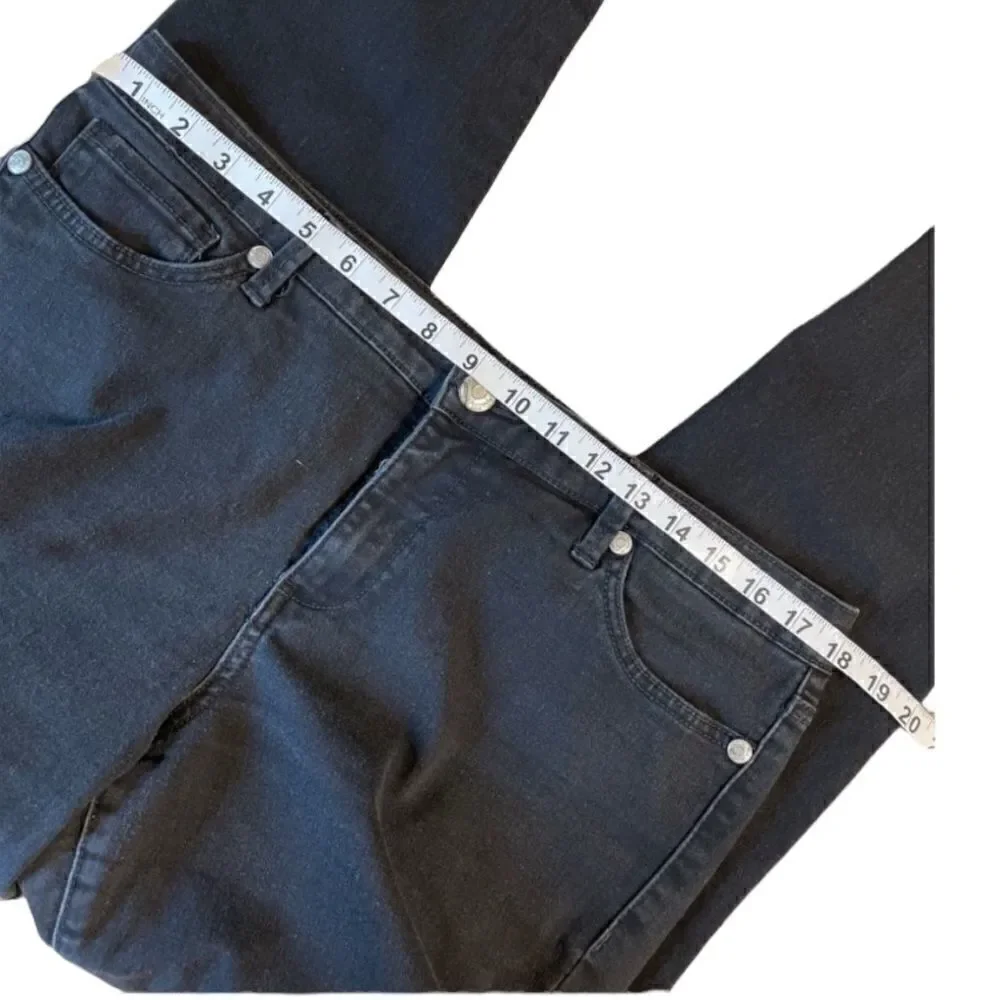 Vintage America Matchstick Nine West Skinny High waist black jeans size 14